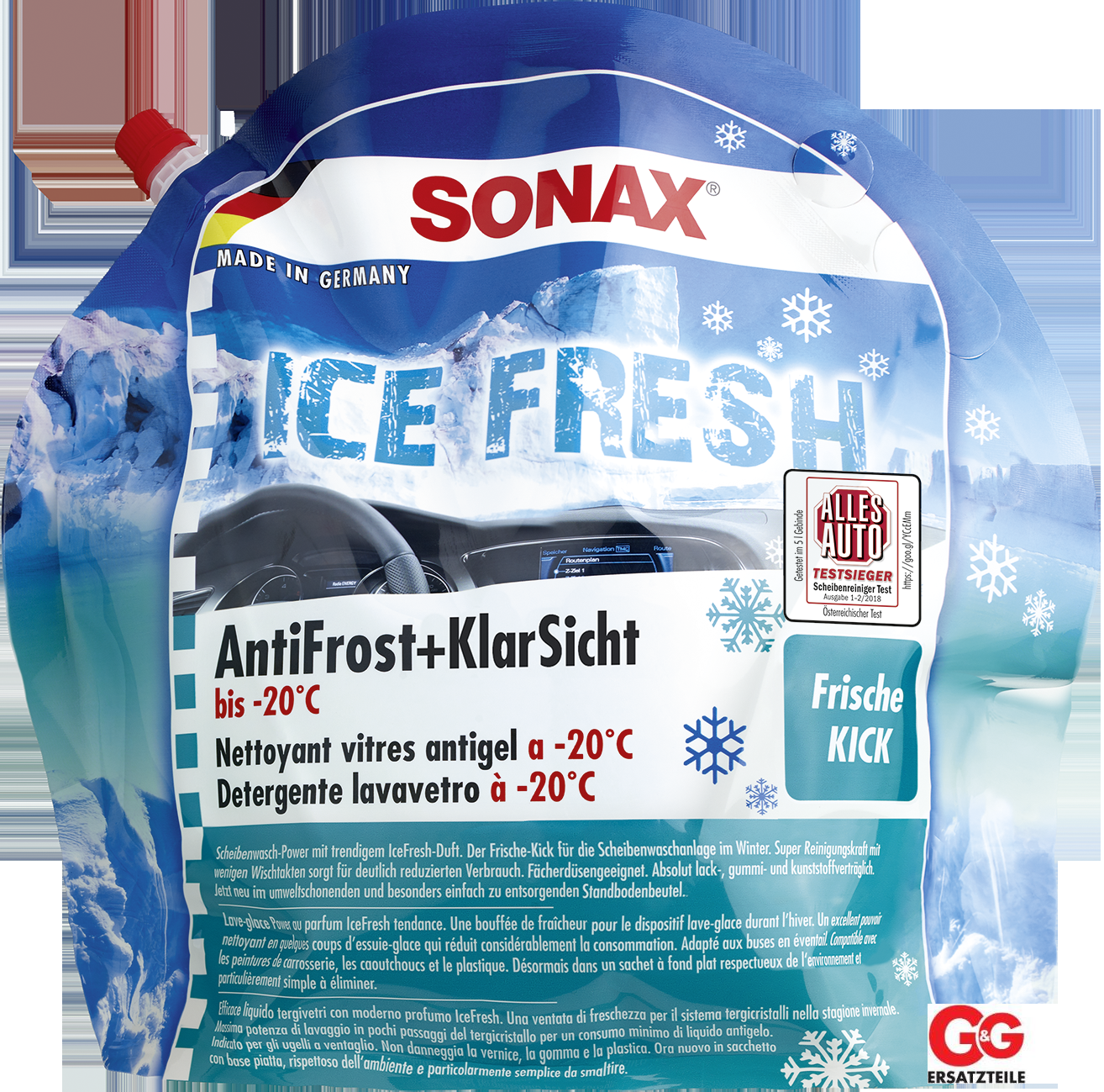 SONAX AntiFrost & KlarSicht bis -20°C IceFresh 3 l Art.Nr